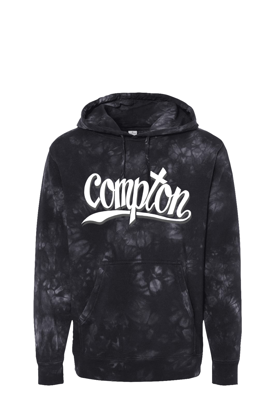 Tie Dye Black Compton Hoodie