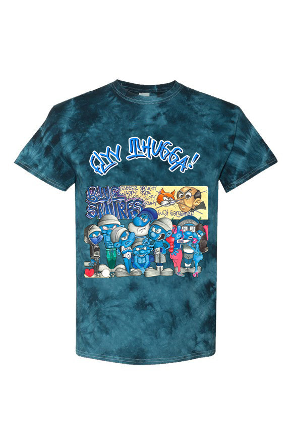 FLYY THUGGA Navy Crystal Tie-Dye Tee