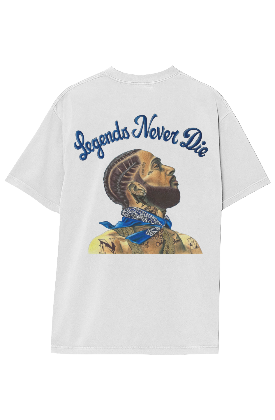 LEGENDS NEVER DIE Garment-Dyed Crewneck T-Shirt