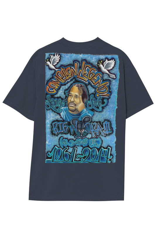 BIG WOODRAT Garment-Dyed Crewneck T-Shirt