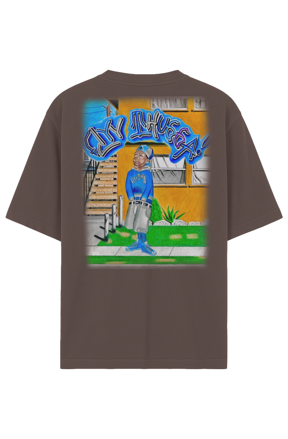 Garment-Dyed Drop-Shoulder Tee