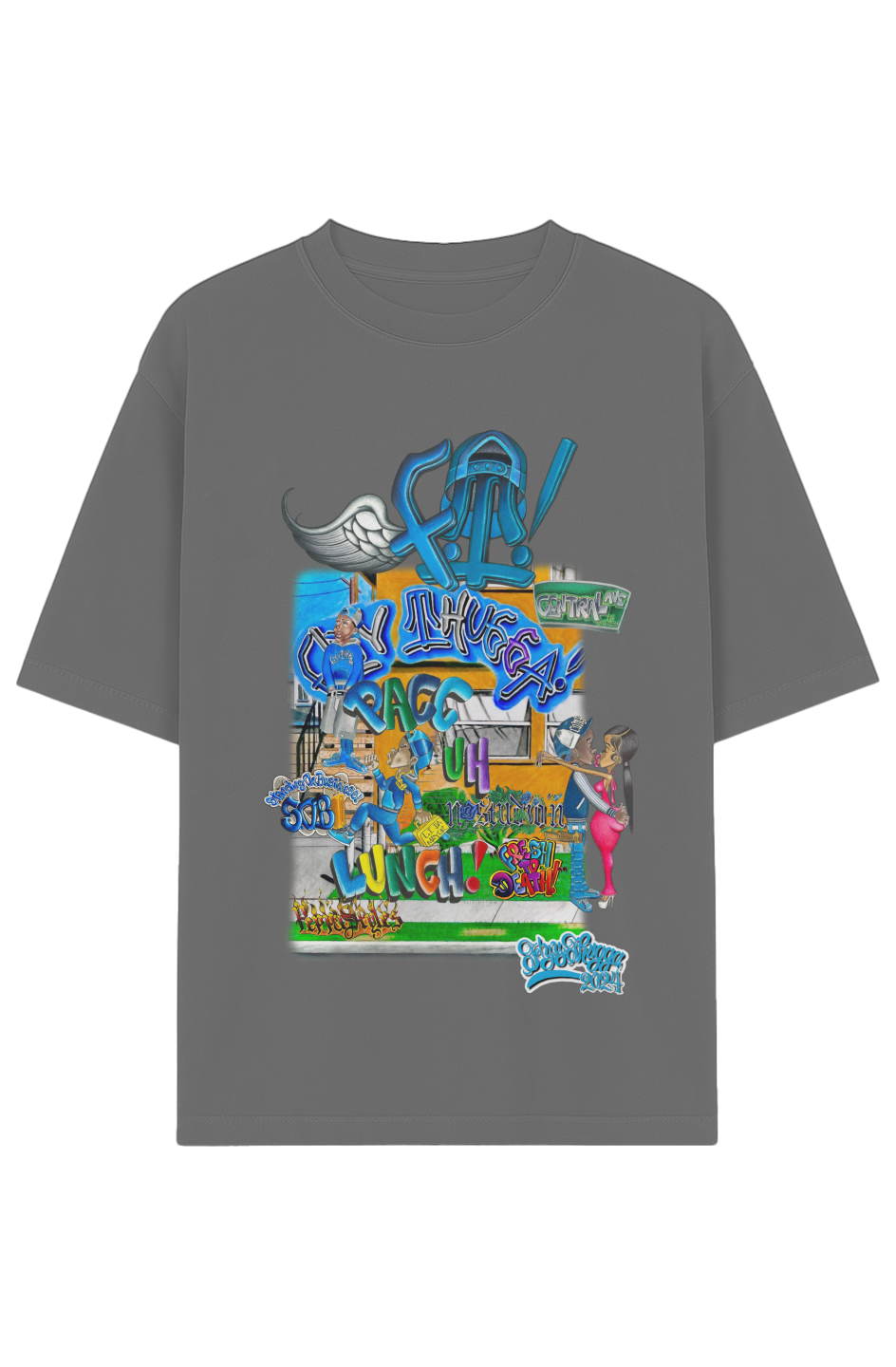 Garment-Dyed Drop-Shoulder Tee