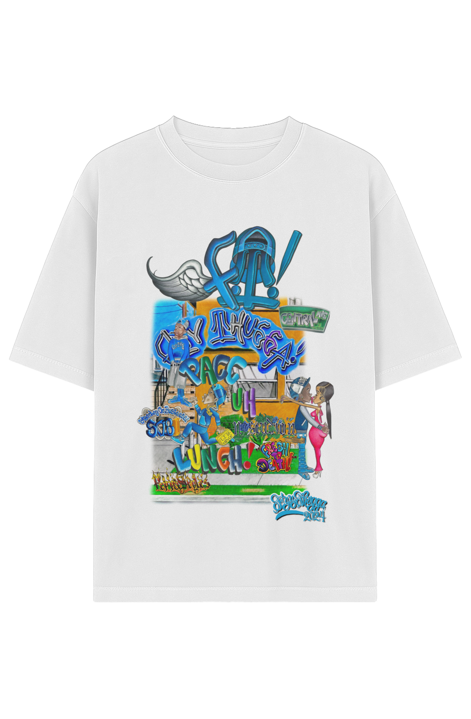 Garment-Dyed Drop-Shoulder Tee