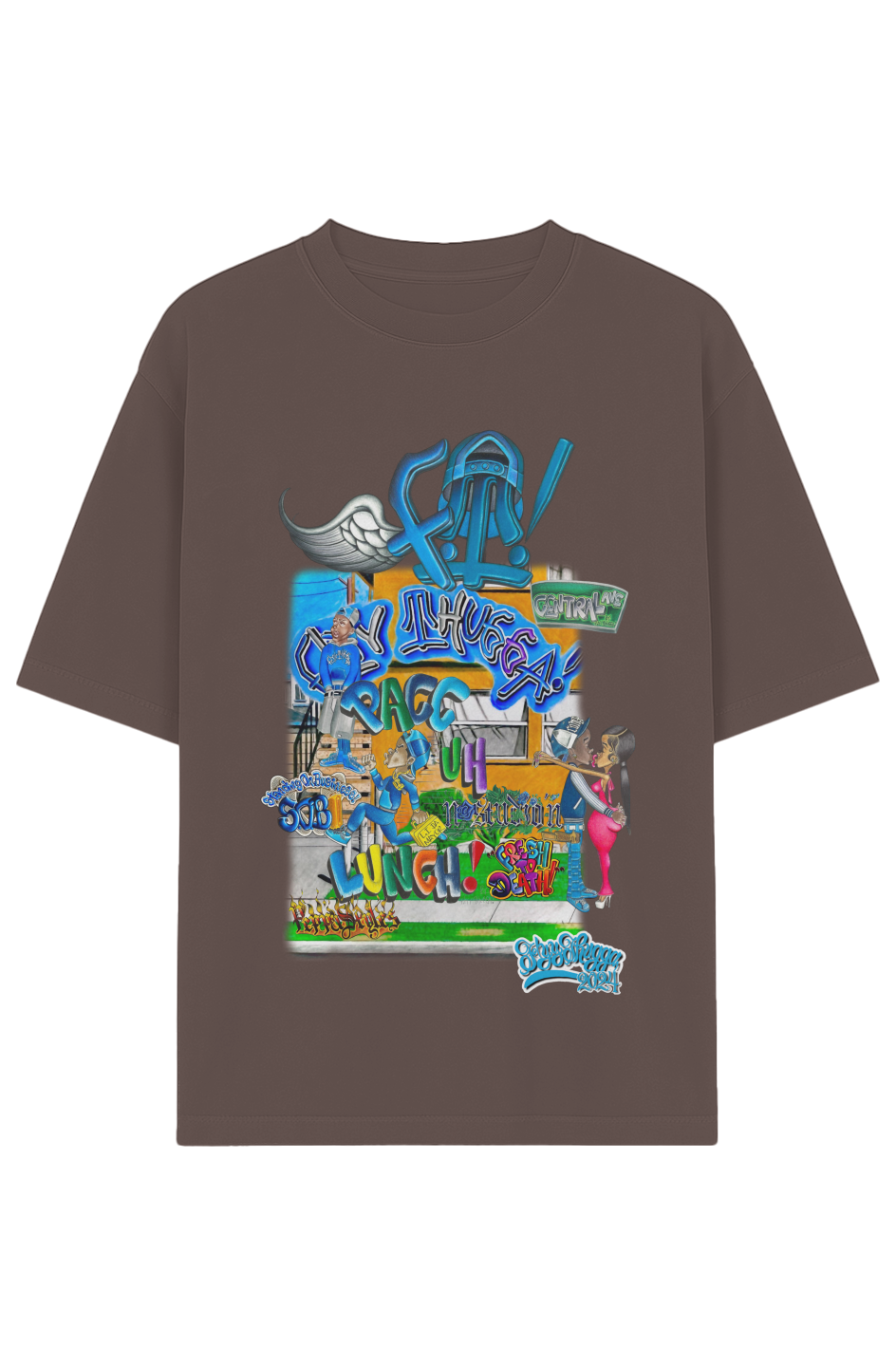 Garment-Dyed Drop-Shoulder Tee