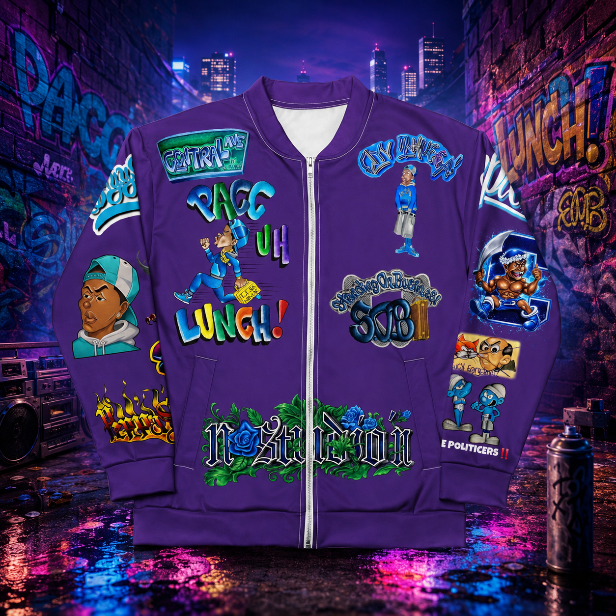 Community Collaboration Unisex Bomber Jacket